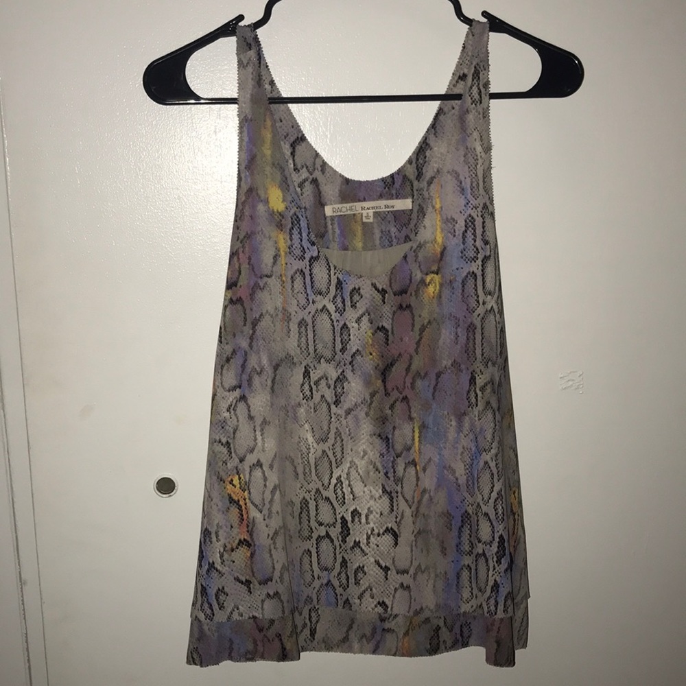 Rachel Roy Snake Skin tank top